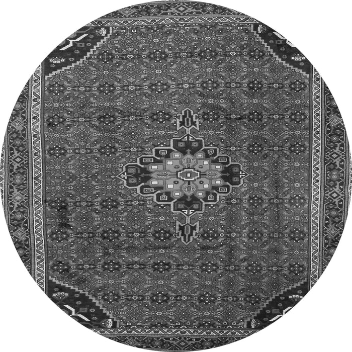 Square Persian Gray Traditional Rug, tr2117gry