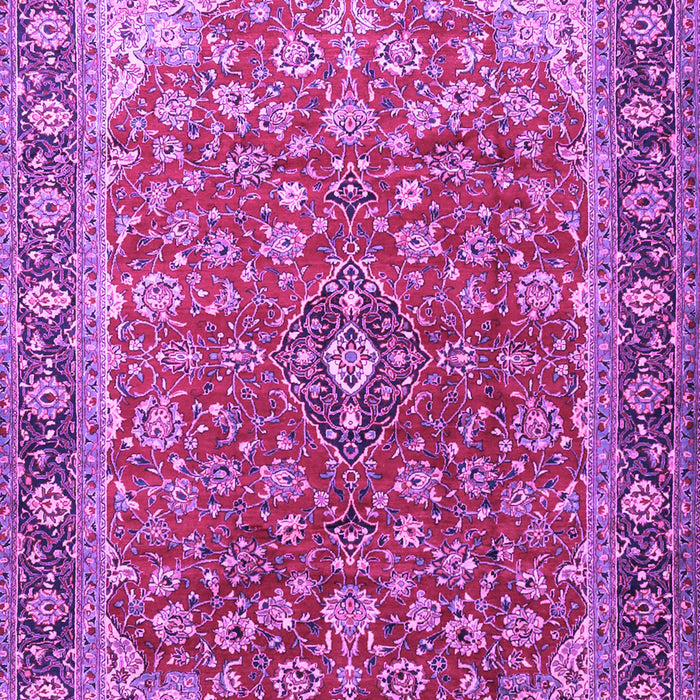 Machine Washable Medallion Purple Traditional Area Rugs, wshtr2118pur