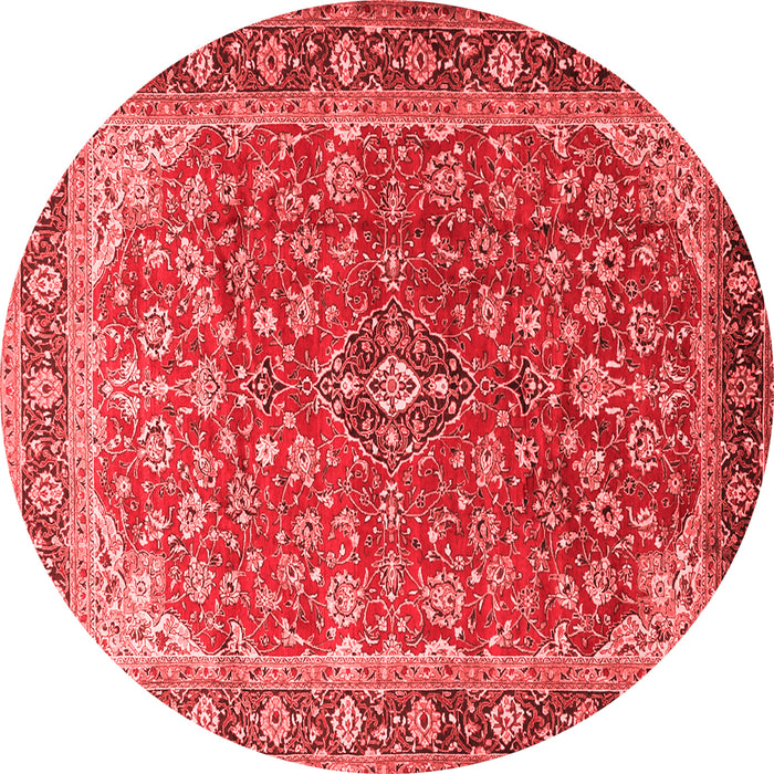 Medallion Red Traditional Rug, tr2118red