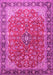 Medallion Pink Traditional Rug, tr2118pnk