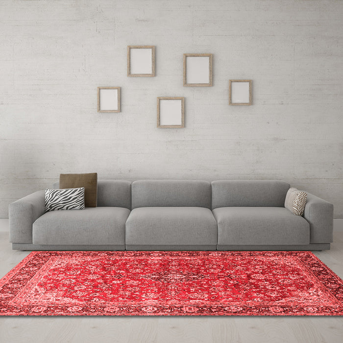 Traditional Red Washable Rugs