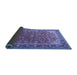 Sideview of Medallion Blue Traditional Rug, tr2118blu