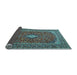 Sideview of Medallion Light Blue Traditional Rug, tr2119lblu