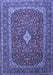 Medallion Blue Traditional Rug, tr2119blu