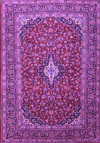 Medallion Purple Traditional Rug, tr2119pur