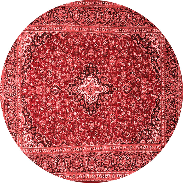 Medallion Red Traditional Rug, tr2119red