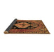 Sideview of Persian Brown Traditional Rug, tr211brn