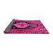 Sideview of Persian Pink Traditional Rug, tr211pnk