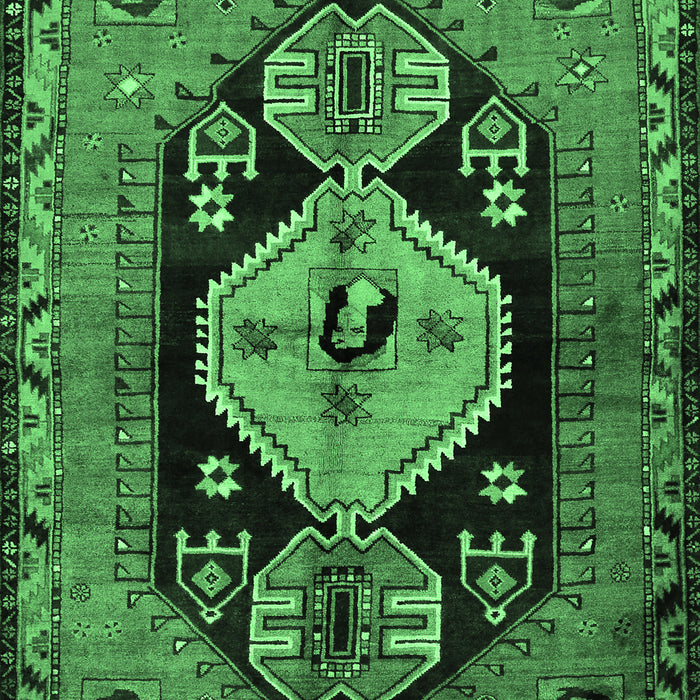 Persian Emerald Green Traditional Rug, tr211emgrn