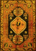 Machine Washable Persian Yellow Traditional Rug, wshtr211yw