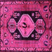 Square Persian Pink Traditional Rug, tr211pnk