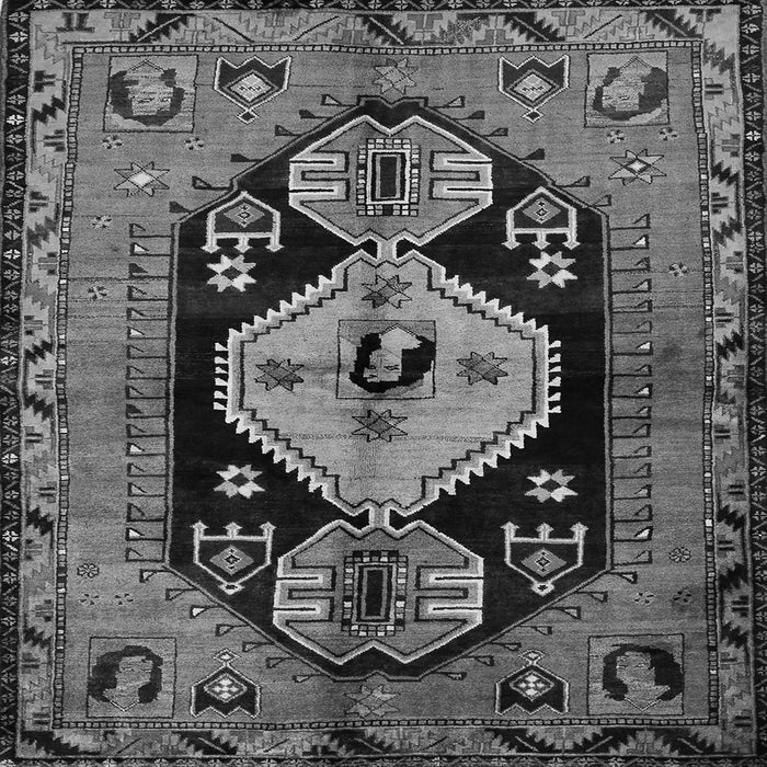 Serging Thickness of Persian Gray Traditional Rug, tr211gry