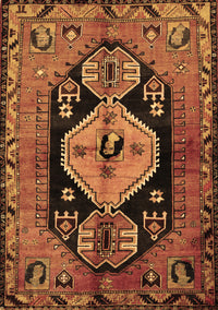 Persian Brown Traditional Rug, tr211brn