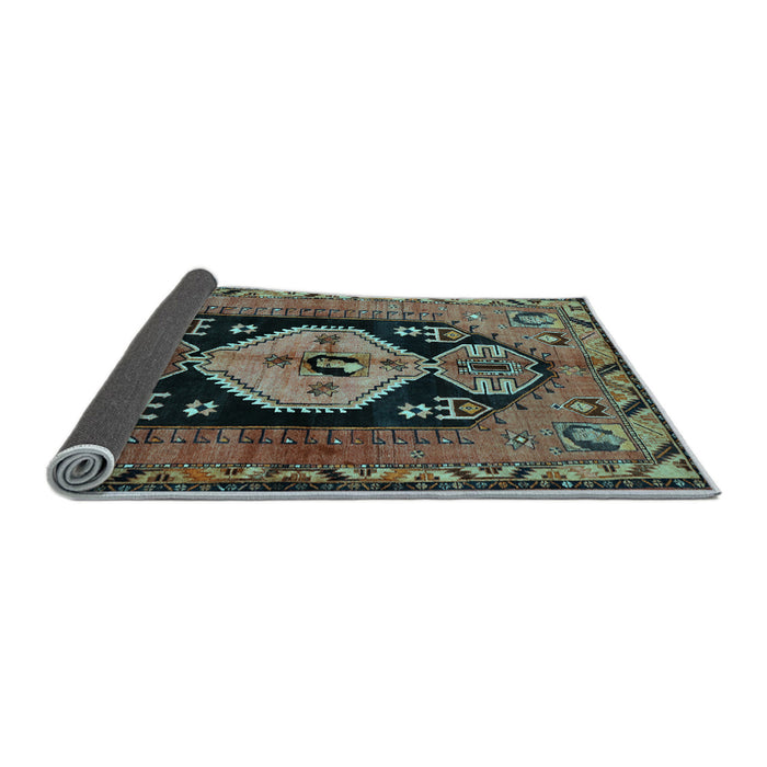 Sideview of Persian Light Blue Traditional Rug, tr211lblu