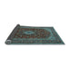 Sideview of Medallion Light Blue Traditional Rug, tr2120lblu