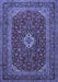 Medallion Blue Traditional Rug, tr2120blu