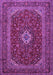 Medallion Purple Traditional Rug, tr2120pur