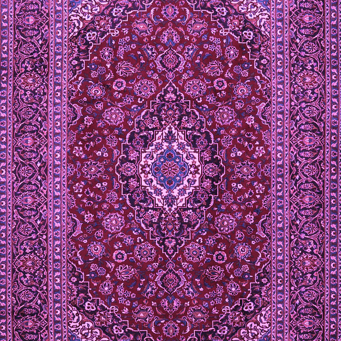 Medallion Purple Traditional Rug, tr2120pur