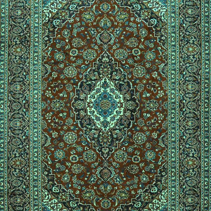 Medallion Turquoise Traditional Rug, tr2120turq
