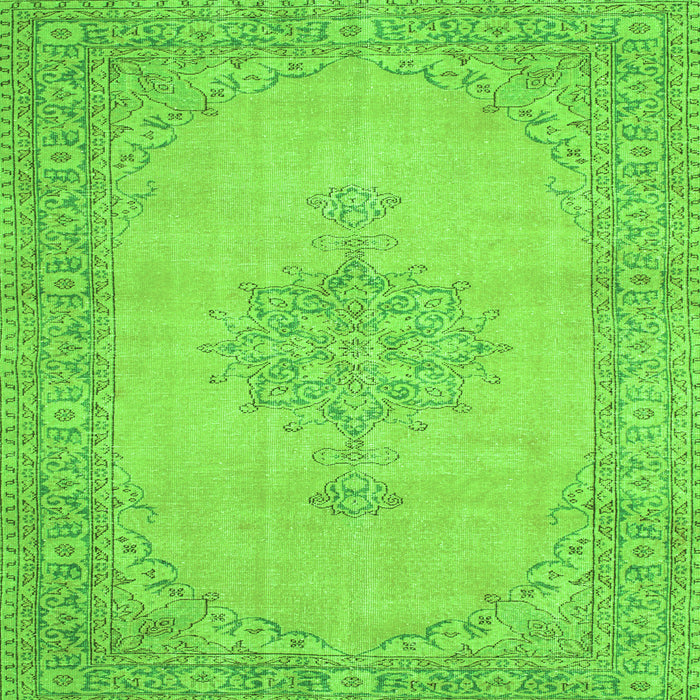 Serging Thickness of Persian Green Traditional Rug, tr2121grn