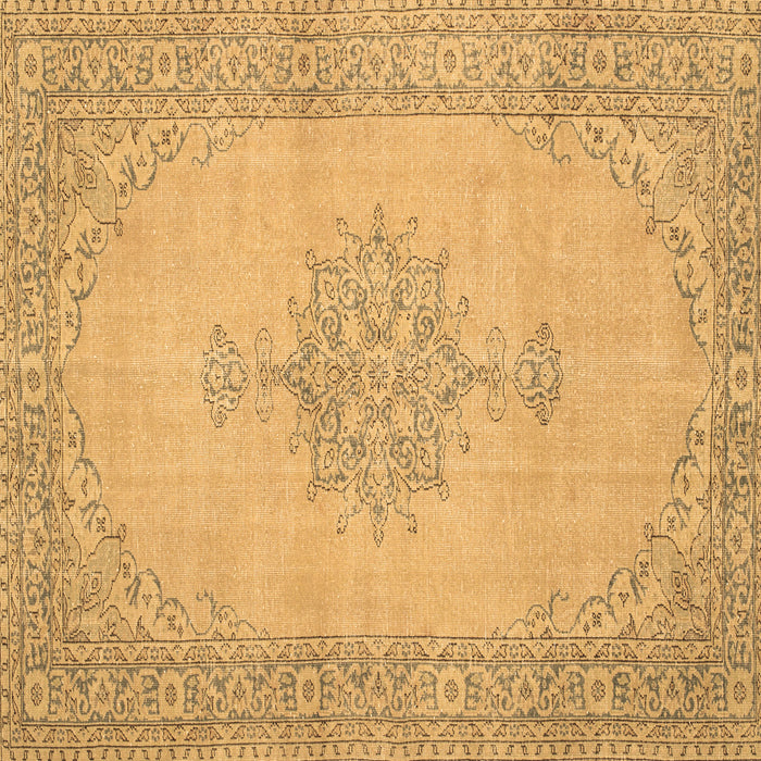 Square Machine Washable Persian Brown Traditional Rug, wshtr2121brn