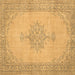Square Persian Brown Traditional Rug, tr2121brn