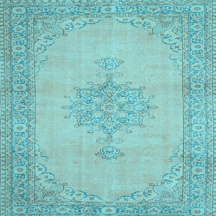 Square Persian Light Blue Traditional Rug, tr2121lblu