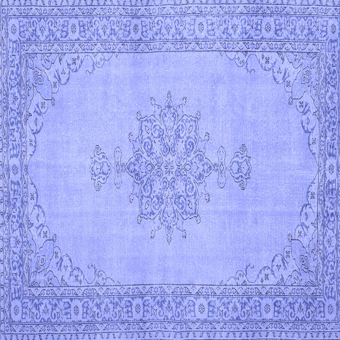 Square Persian Blue Traditional Rug, tr2121blu