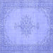 Square Persian Blue Traditional Rug, tr2121blu