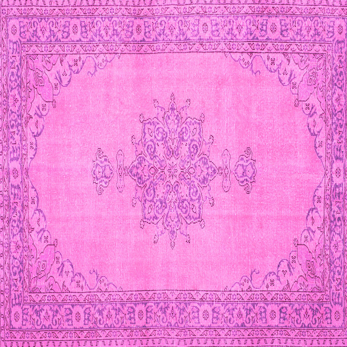 Square Persian Pink Traditional Rug, tr2121pnk