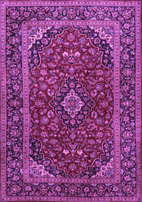 Medallion Purple Traditional Rug, tr2122pur