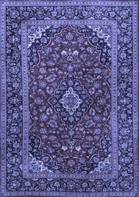 Medallion Blue Traditional Rug, tr2122blu