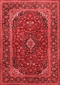 Medallion Red Traditional Rug, tr2122red