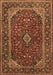 Medallion Brown Traditional Rug, tr2122brn