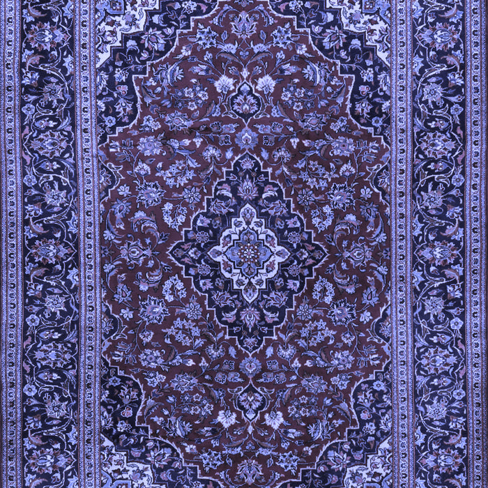 Medallion Blue Traditional Rug, tr2122blu