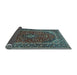 Sideview of Medallion Light Blue Traditional Rug, tr2122lblu