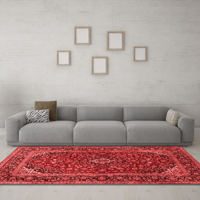 Traditional Red Washable Rugs