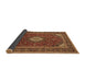 Sideview of Medallion Brown Traditional Rug, tr2123brn