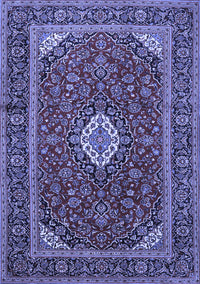 Medallion Blue Traditional Rug, tr2123blu