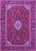 Medallion Purple Traditional Rug, tr2123pur