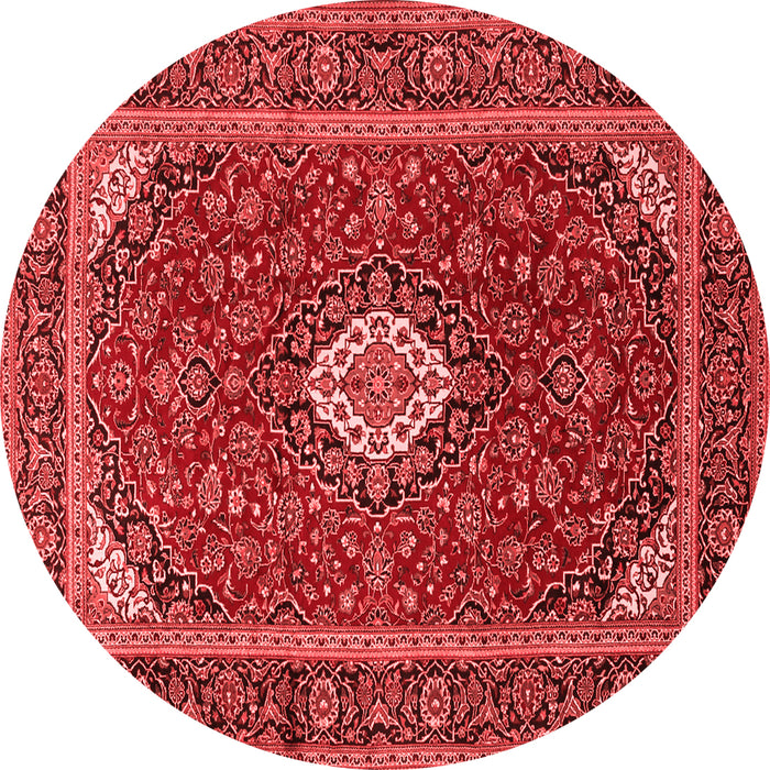 Medallion Red Traditional Rug, tr2123red