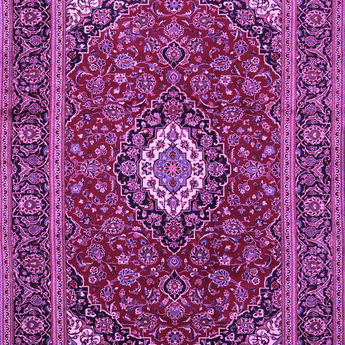 Machine Washable Medallion Purple Traditional Area Rugs, wshtr2123pur