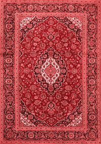 Medallion Red Traditional Rug, tr2123red