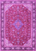 Machine Washable Persian Purple Traditional Area Rugs, wshtr2124pur