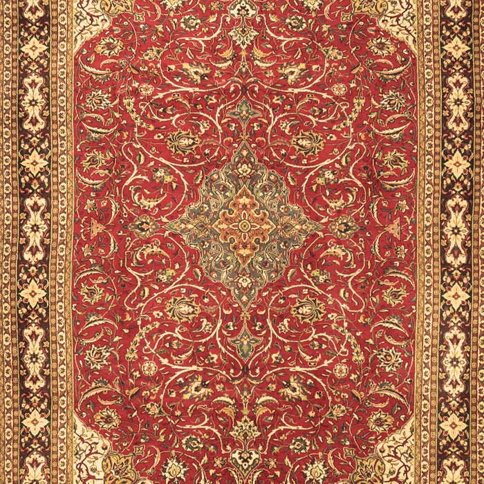 Machine Washable Persian Brown Traditional Rug, wshtr2124brn