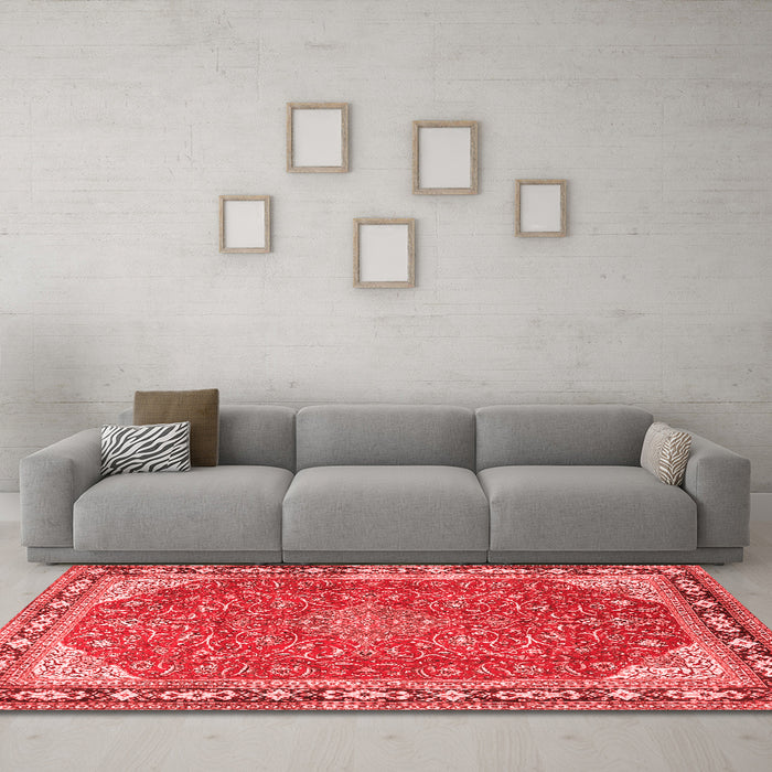 Traditional Red Washable Rugs