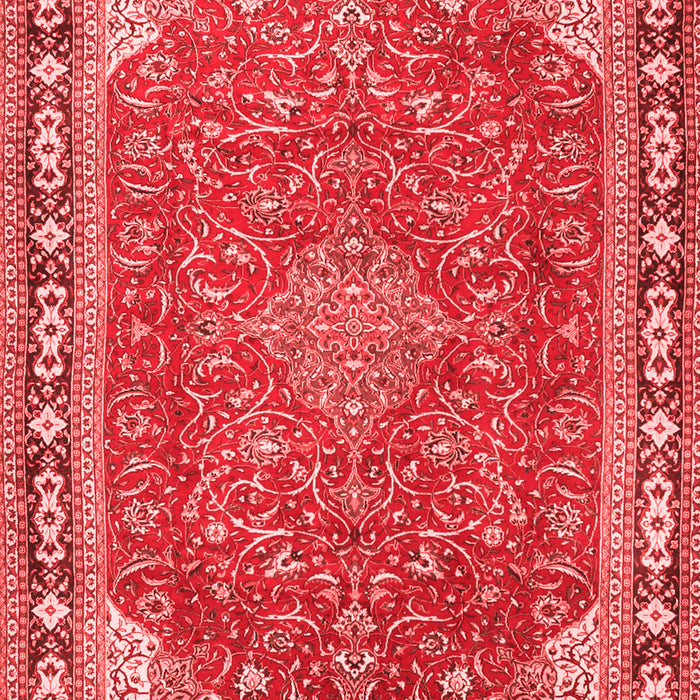 Machine Washable Persian Red Traditional Rug, wshtr2124red
