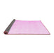 Sideview of Persian Pink Traditional Rug, tr2125pnk