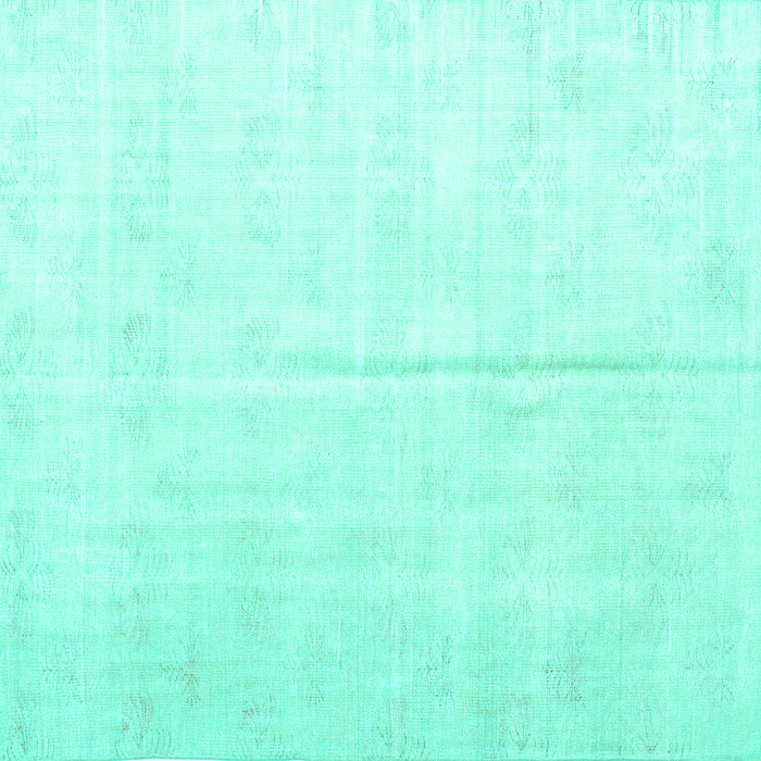 Square Machine Washable Persian Turquoise Traditional Area Rugs, wshtr2125turq