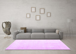 Machine Washable Persian Purple Traditional Area Rugs in a Living Room, wshtr2125pur